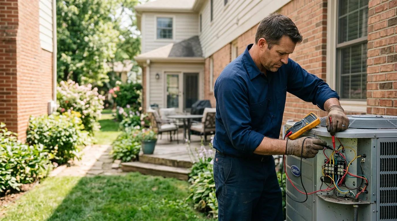 HVAC technician working near Rhodelia, KY